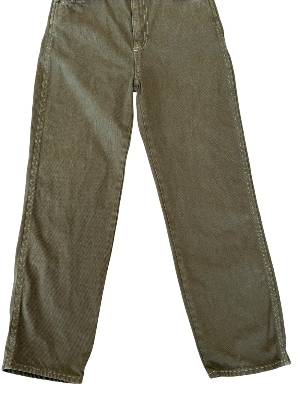 Reformation Cowboy High Rise Straight Jeans Katamala Olive Green Size 28 - Picture 4 of 11